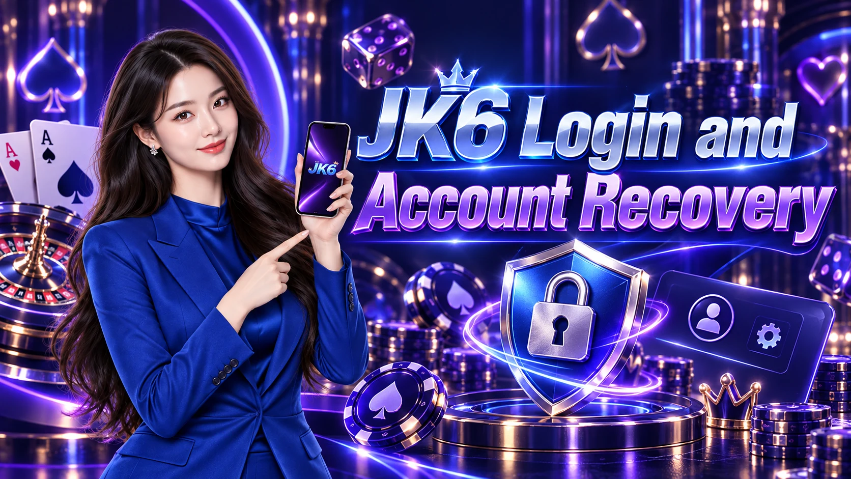 JK6 presenter in the account recovery scene